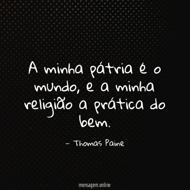A minha pátria é o mundo
