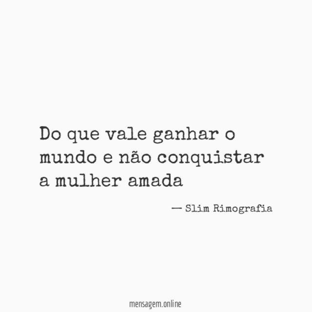 Do que vale ganhar o mundo e não