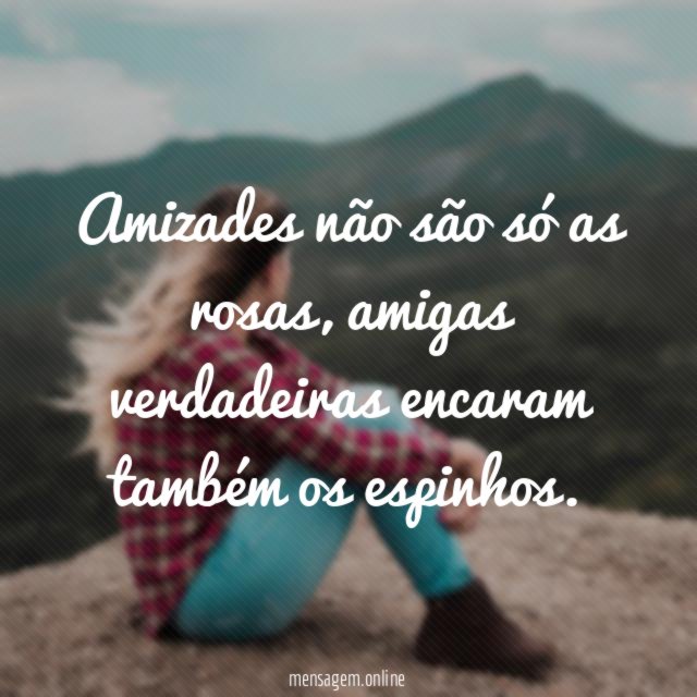 Amizades não são só as rosas