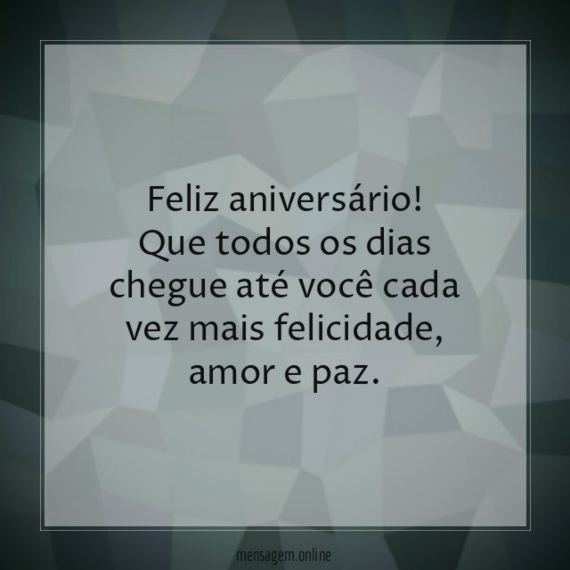Feliz aniversário