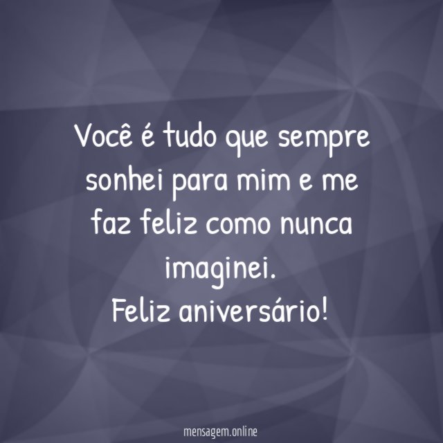 Você é tudo que sempre sonhei para mim