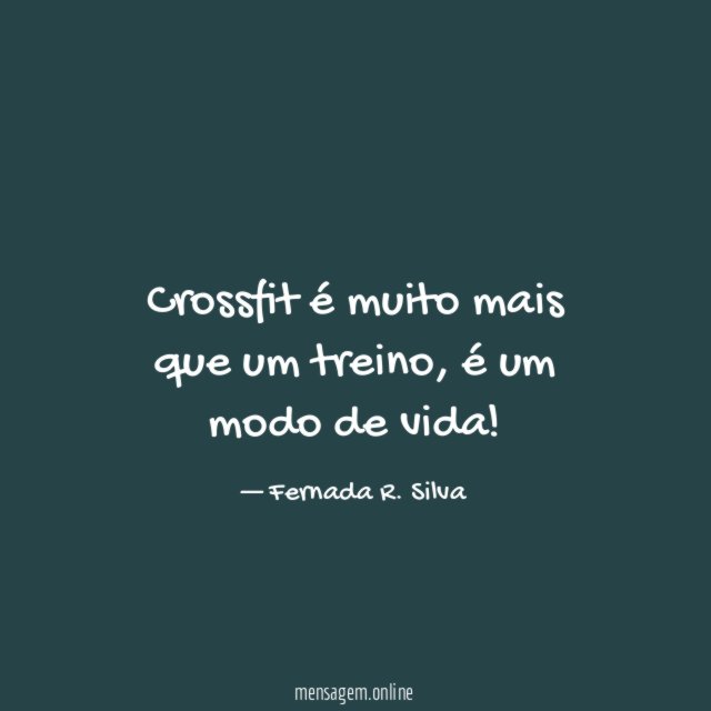 Crossfit é muito mais que um treino