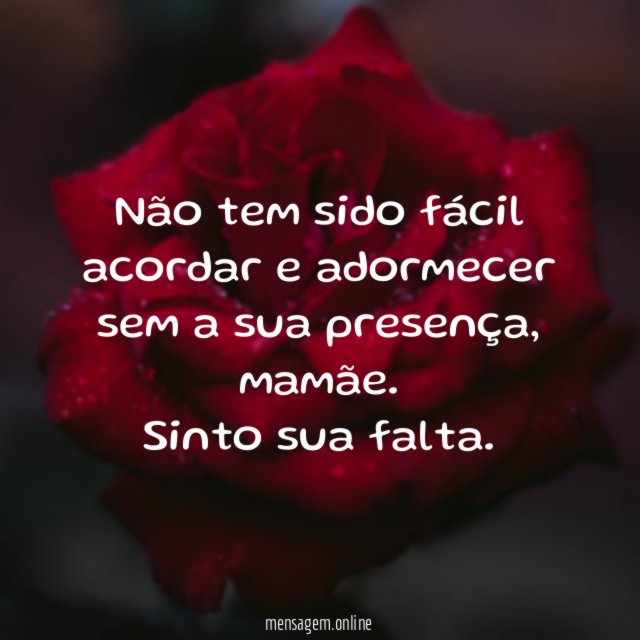 Não tem sido fácil acordar e adormecer sem