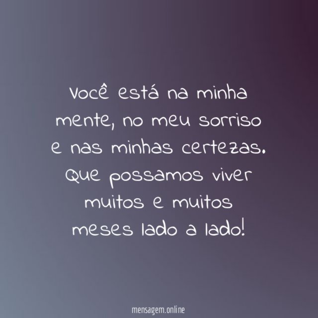 Você está na minha mente
