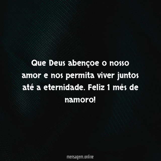 Que Deus abençoe o nosso amor e nos