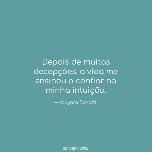 Depois de muitas decepções