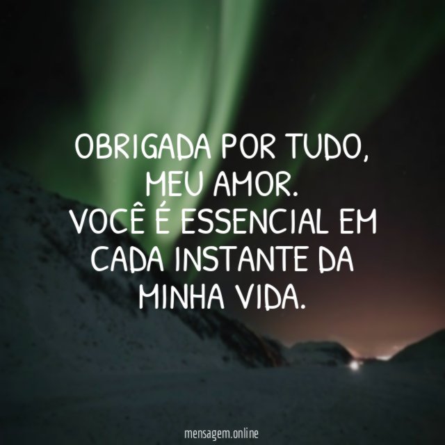 Obrigada por tudo