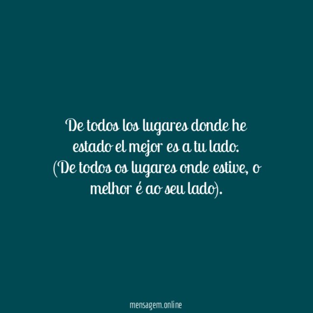 De todos los lugares donde he estado el