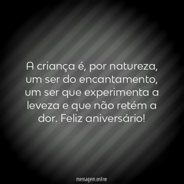 A criança é