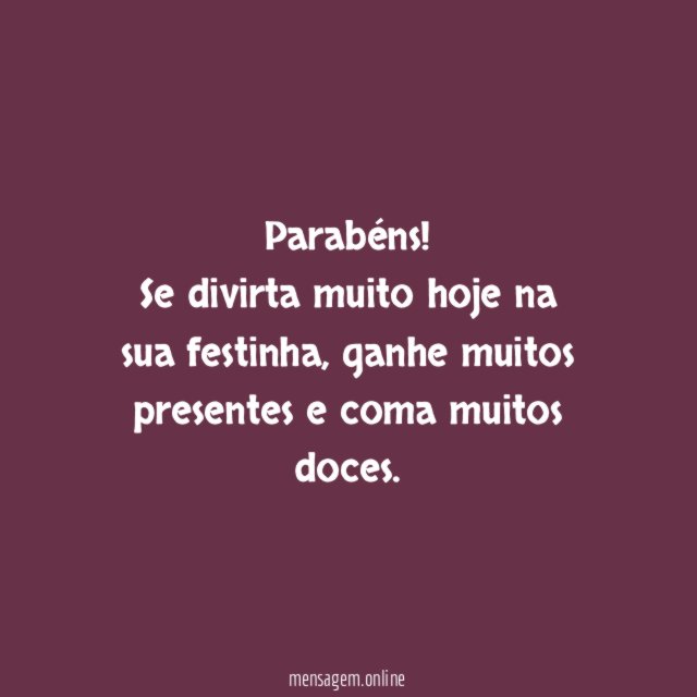 Parabéns