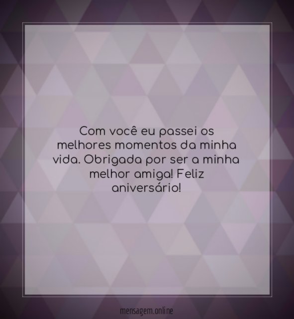 Com você eu passei os melhores momentos da minha vida