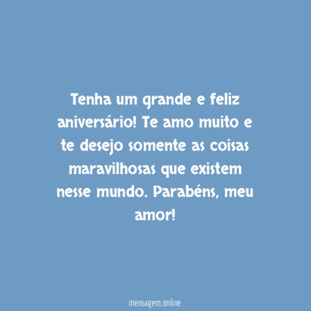Tenha um grande e feliz aniversário