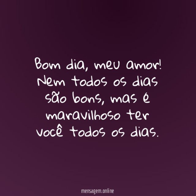 Bom dia
