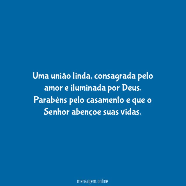 Uma união linda