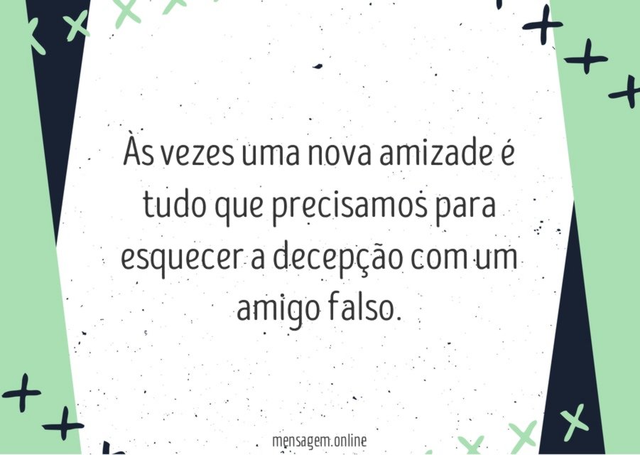 Às vezes uma nova amizade é tudo que