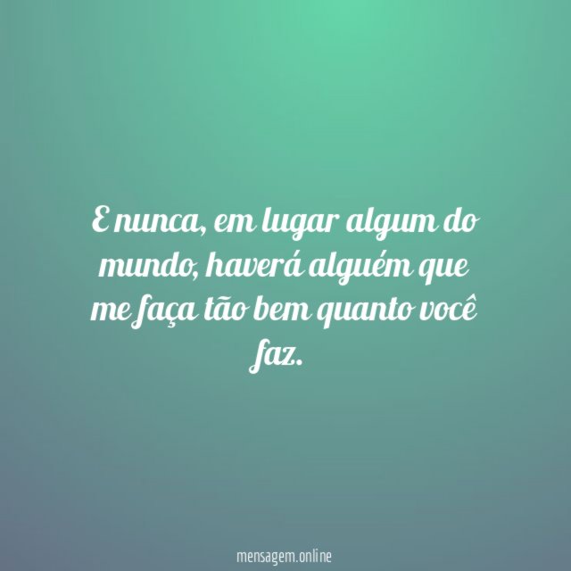 E nunca
