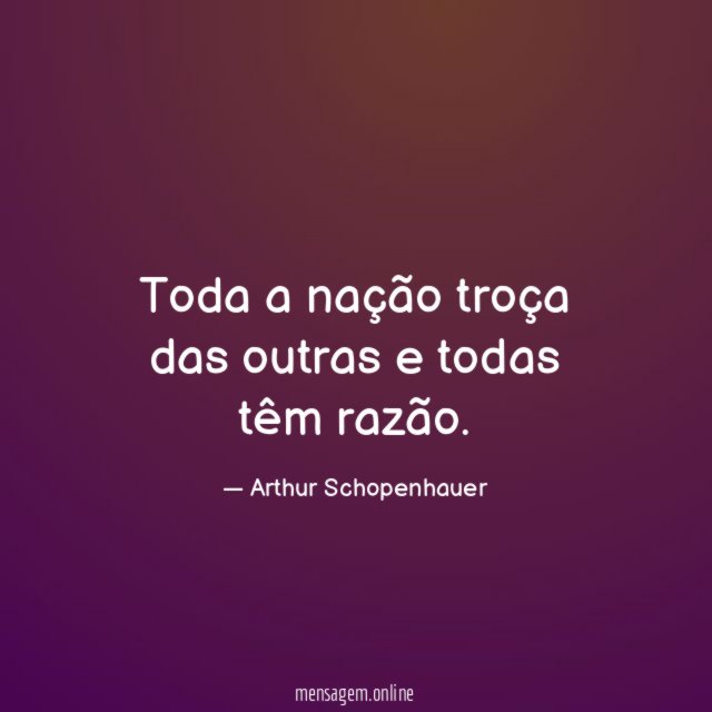Toda a nação troça das outras e todas