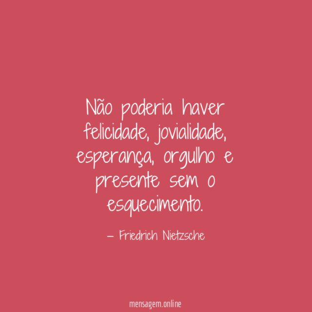 Não poderia haver felicidade
