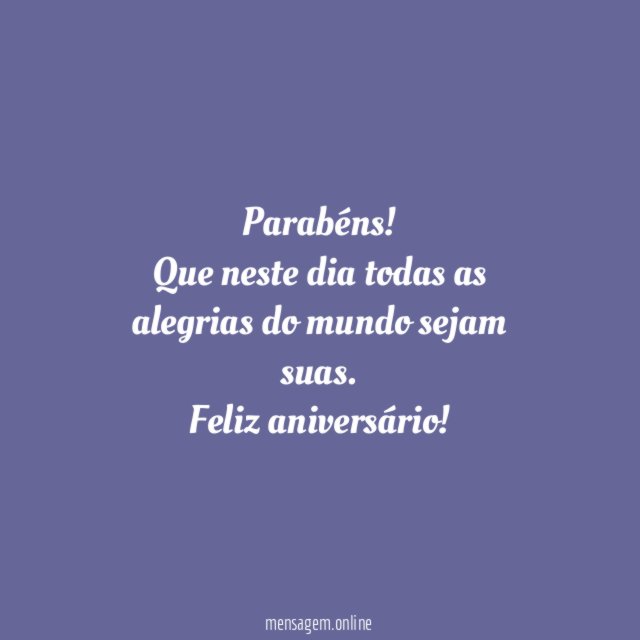 Parabéns
