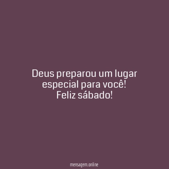 Deus preparou um lugar especial para você