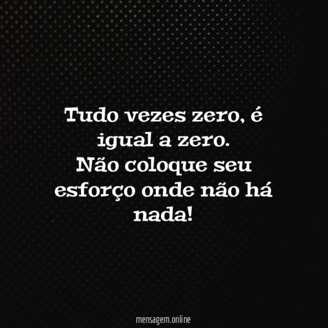 Tudo vezes zero