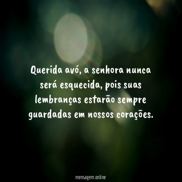 Querida avó