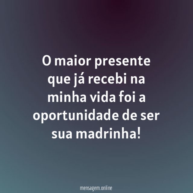O maior presente que já recebi na minha