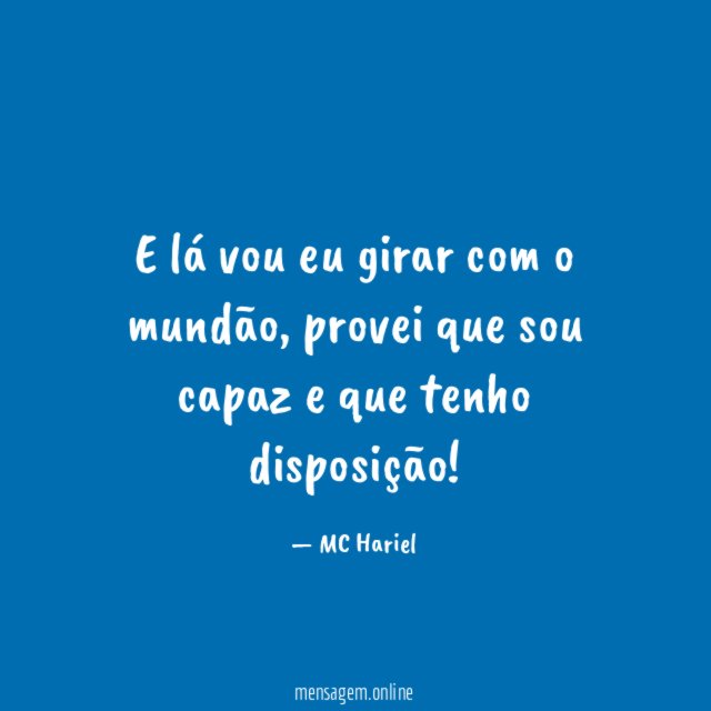 E lá vou eu girar com o mundão