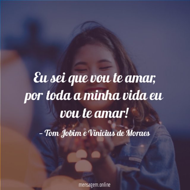 Eu sei que vou te amar