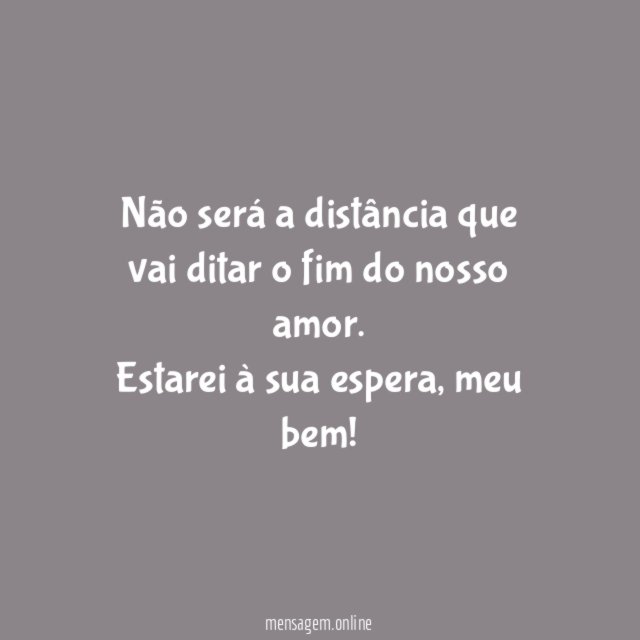 Não será a distância que vai ditar