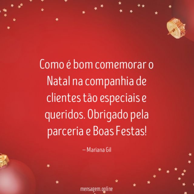 Como é bom comemorar o Natal na companhia