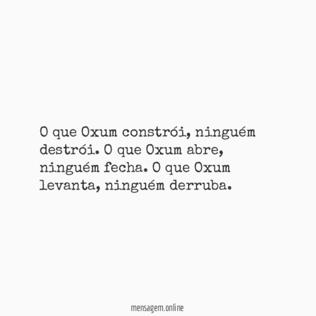 O que Oxum constrói