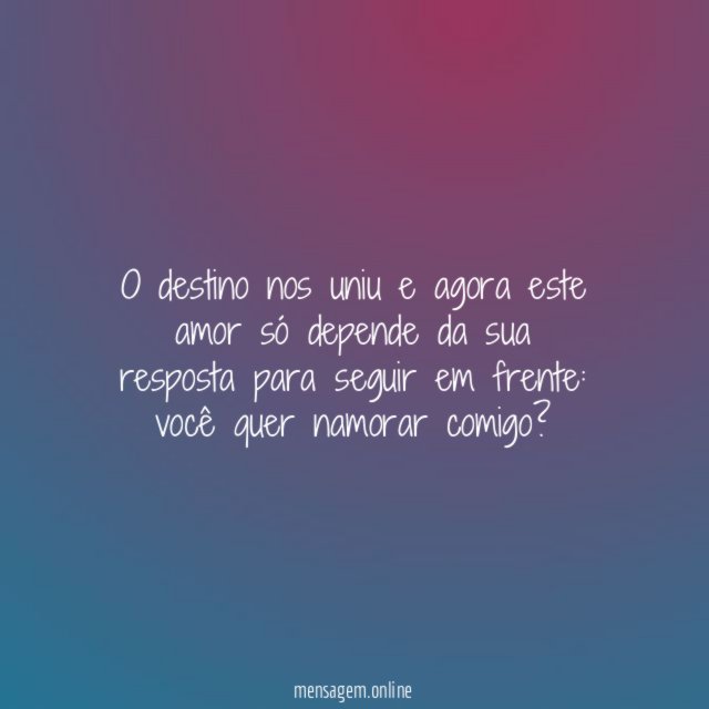 O destino nos uniu e agora este amor