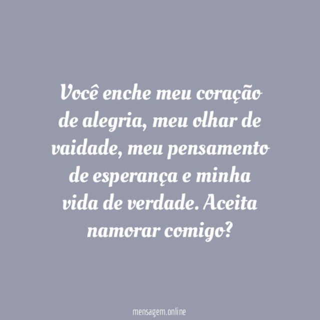 Você enche meu coração de alegria
