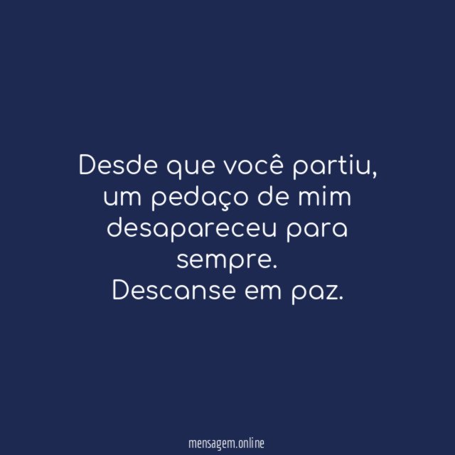 Desde que você partiu