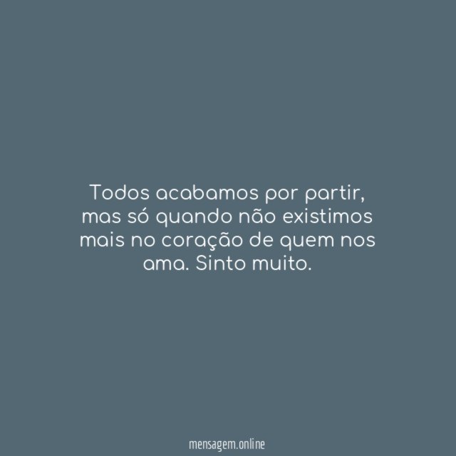 Todos acabamos por partir