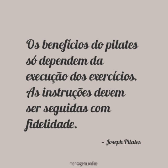 Os benefícios do pilates só dependem da execução