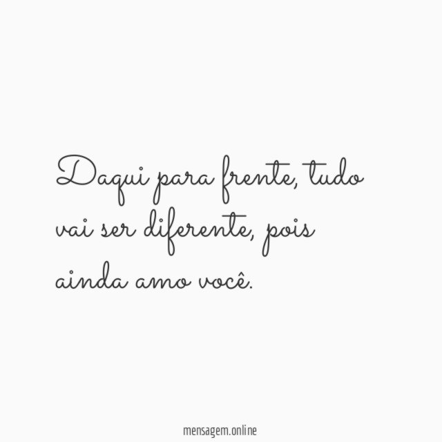 Daqui para frente