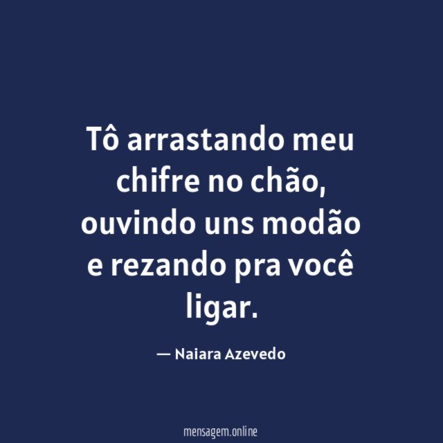 Tô arrastando meu chifre no chão