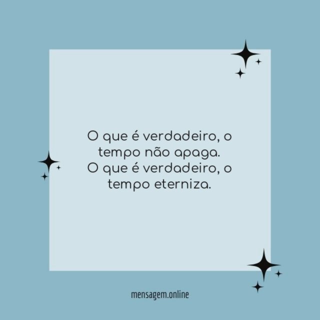 O que é verdadeiro