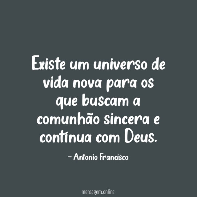 Existe um universo de vida nova para os