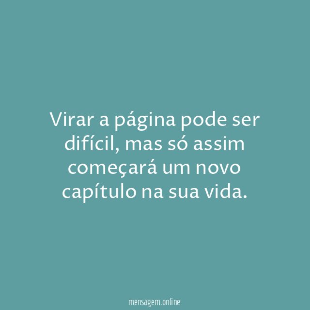 Virar a página pode ser difícil