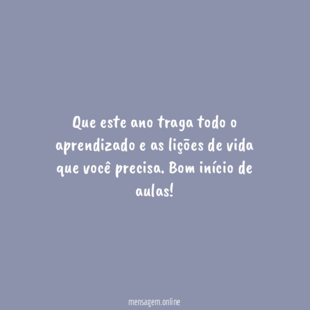 Que este ano traga todo o aprendizado