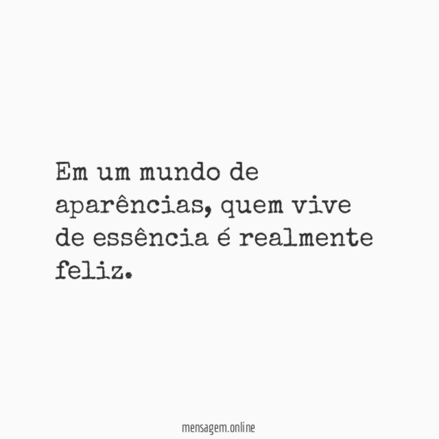Em um mundo de aparências