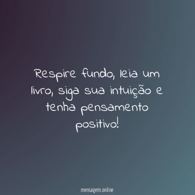 Respire fundo