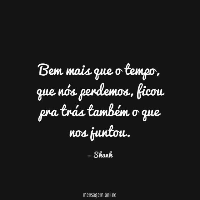 Bem mais que o tempo