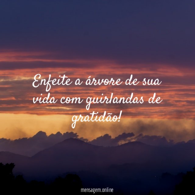 Enfeite a árvore de sua vida com guirlandas de gratidão