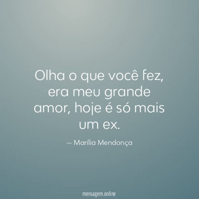 Olha o que você fez