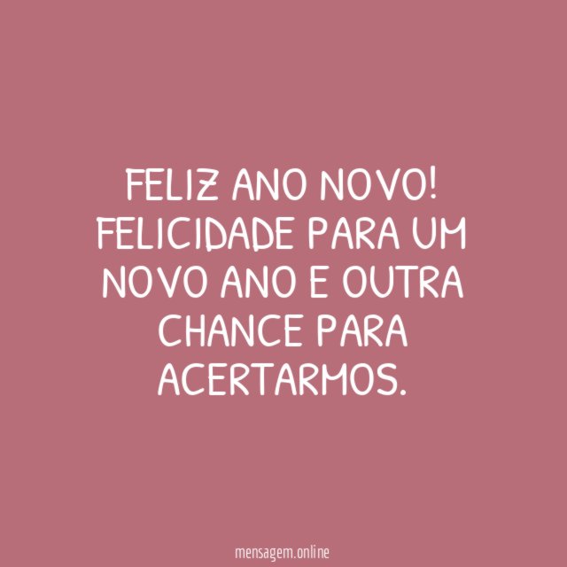 Feliz Ano Novo