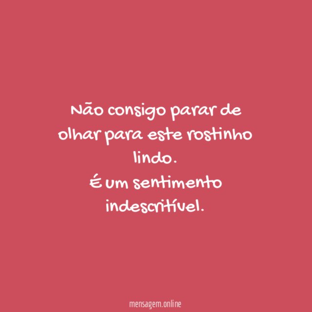 Não consigo parar de olhar para este rostinho lindo